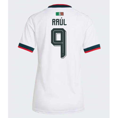 Billige Fotballdrakt Mexico Raul Jimenez #9 Replika Bortedrakt Dame VM 2026 Kortermet Billige Fotballdrakt Mexico Raul Jimenez #9 Replika Bortedrakt Dame VM 2026 Kortermet